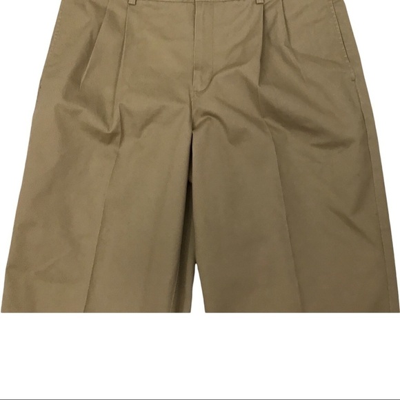 LL Bean Men’s Pleat Front Dark Khaki Pants 40” by 33.5” NWT. - Picture 7 of 7